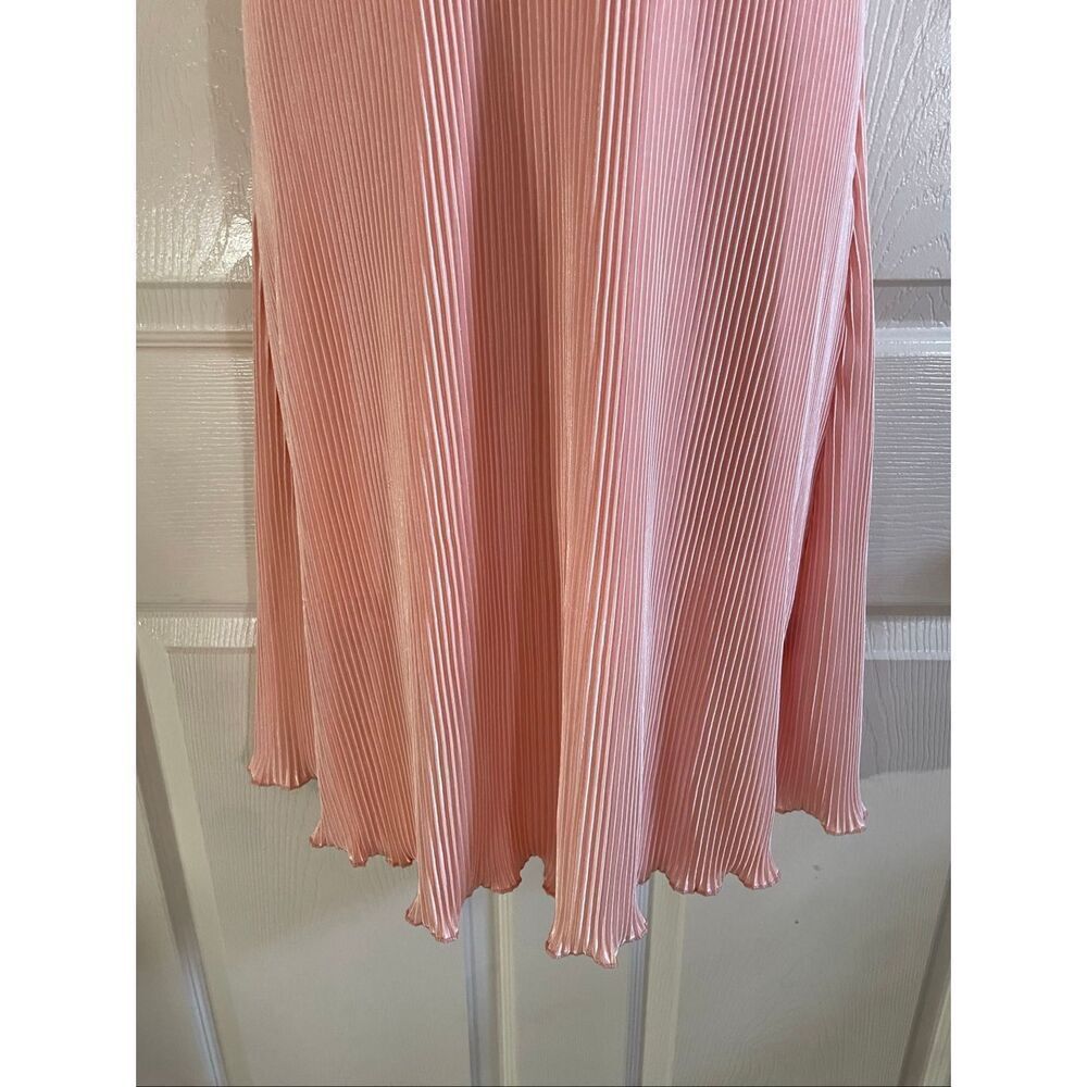 Boutique Extra Large Dress Cocktail Ripple Blush Halter Neck - Picture 5 of 8